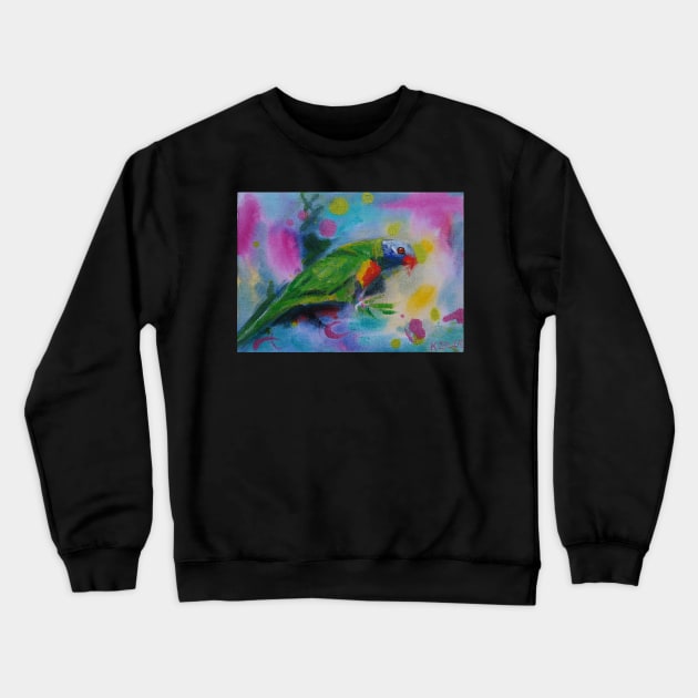 Rainbow Lorikeet Crewneck Sweatshirt by karincharlotte